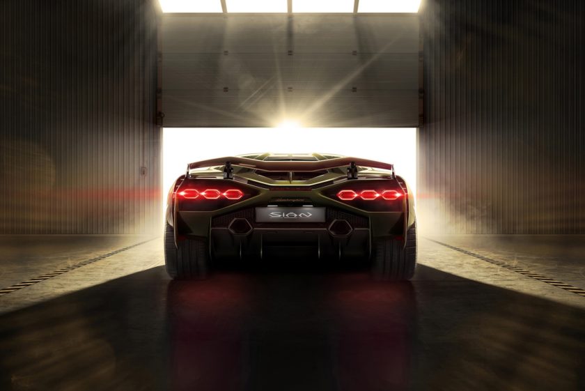 Lamborghini Sián zadní světla