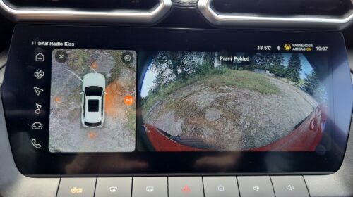 MG ZS Hybrid+ Pohled boční kamery